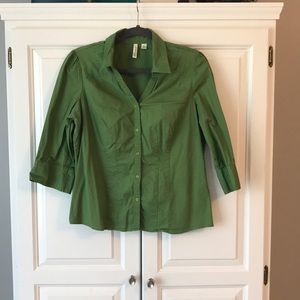 Army Green Stretch Bottom Down Top